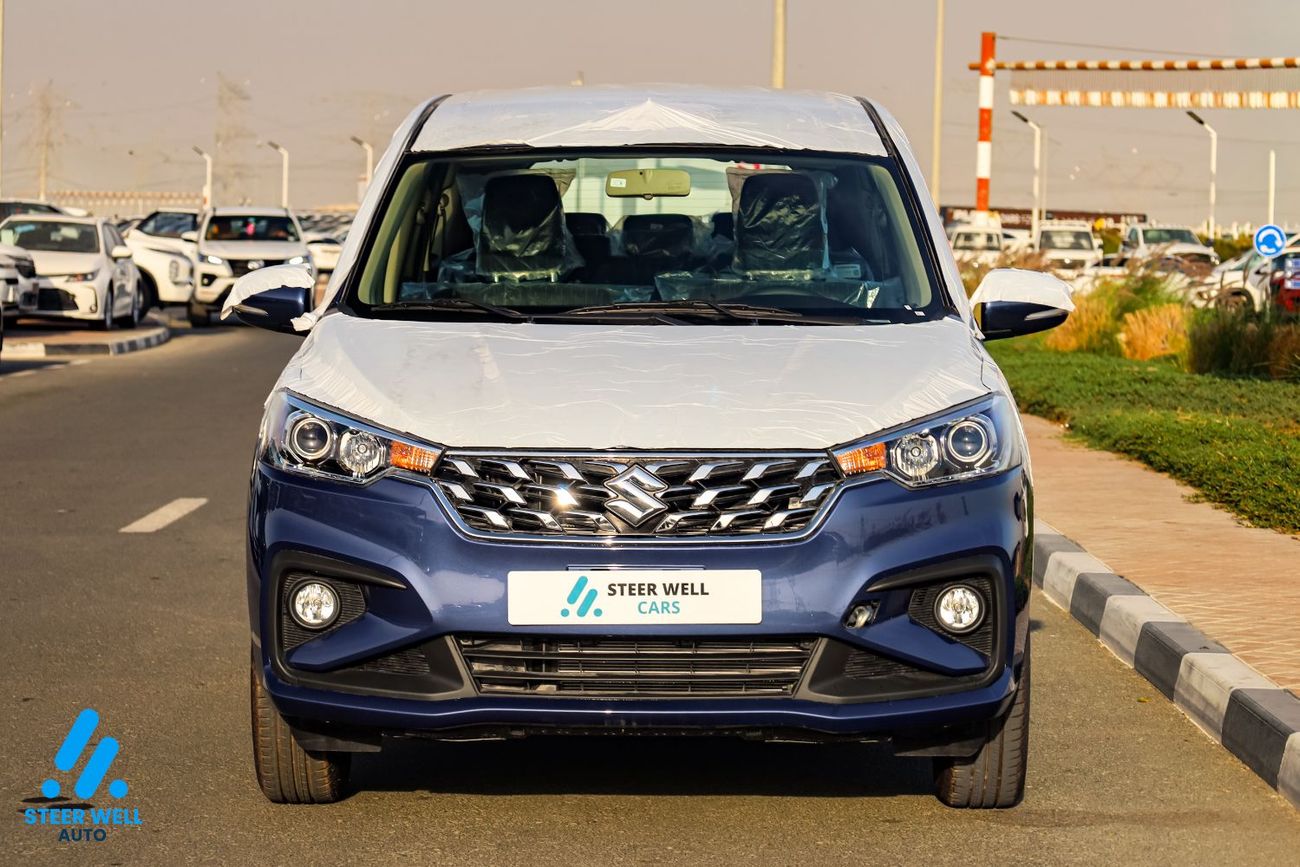 سوزوكي ايرتيغا GLX 2026 | GCC Specs | 7-Seater Comfort | Petrol AT | 6 Airbags | Oxford Blue | Best Price