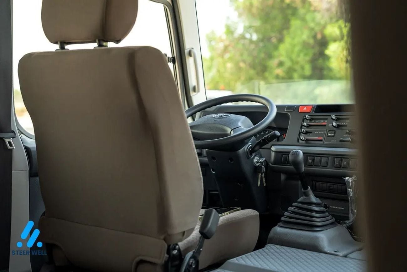 Toyota Coaster BUS 2025 | 23-Seater Bus 4.0L Diesel RWD GCC Specs Full Option White | Contact Now