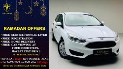 Ford Focus */ SEDAN / GCC / 2018 / WARRANTY / FULL DEALER SERVICE HISTORY (AL TAYER) / ONLY 229 DHS MONTHLY