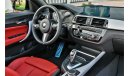 BMW M2 220i M-Kit - Warranty - GCC - AED 2,856 Per Month - 0% Downpayment