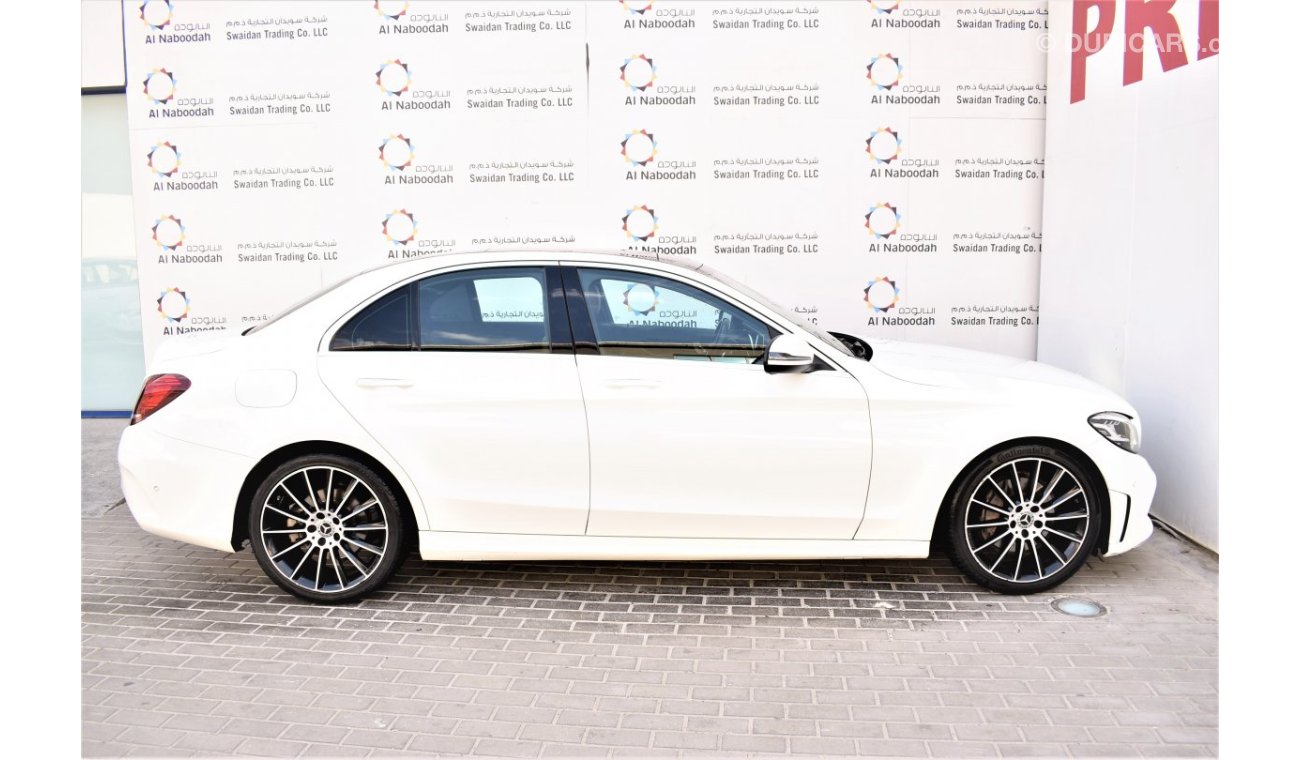 مرسيدس بنز C200 AED 3624 PM | 2.0L GCC DEALER WARRANTY