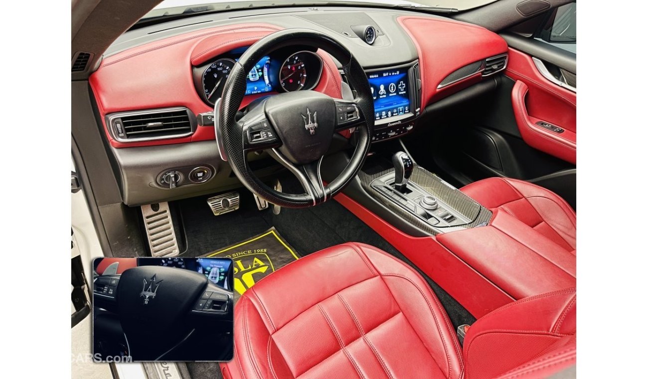 Maserati Levante S + V6 TURBO + 430HP + CARBON FIBER + RED INTERIOR / GCC / 2017 / UNLIMITED KMS WARRANTY / 3,183DHS