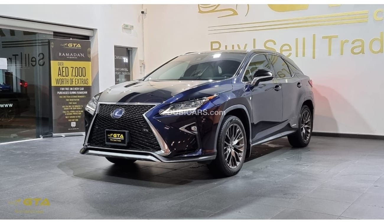 Lexus RX450h 2017 Lexus RX-450 F-Sport Hybrid, Lexus Warranty + Service, GCC