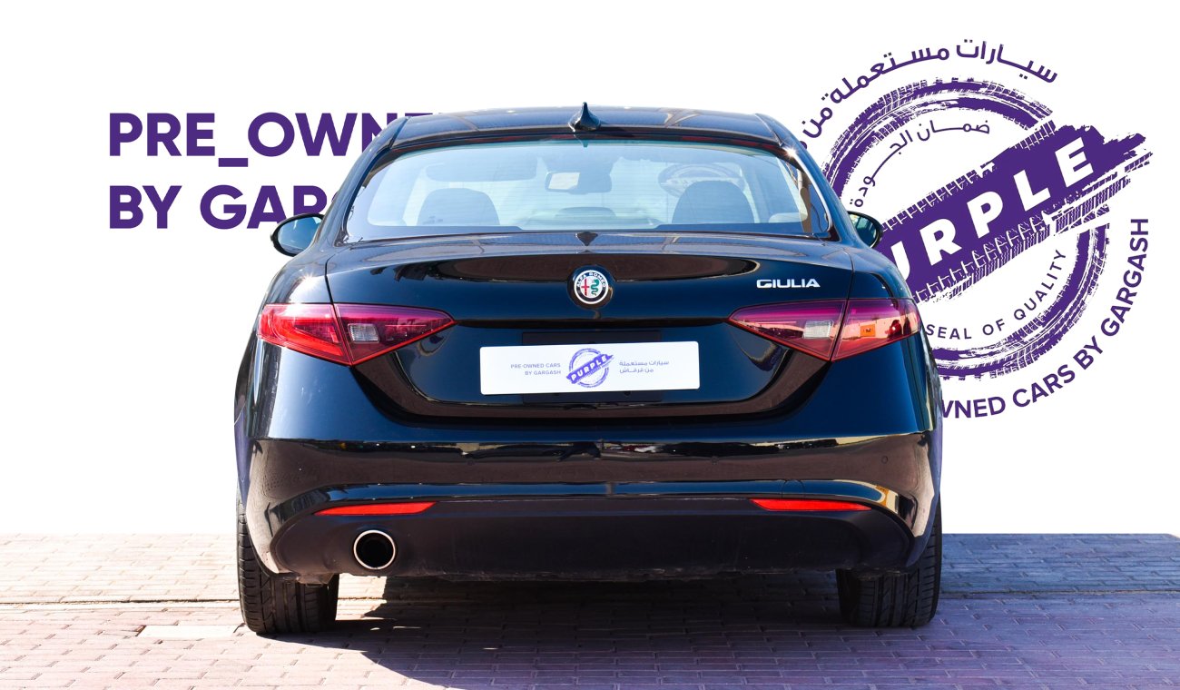 Alfa Romeo Giulia Base - Service History, Warranty, Certified & Sold by Purple Pre-Owned Gargash Motors