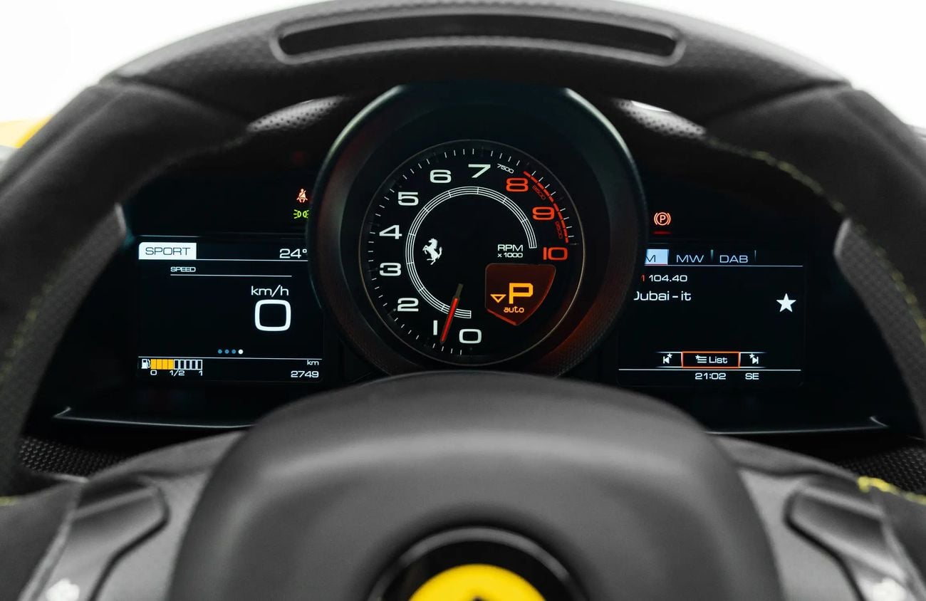Ferrari 488 3.9L V8 Twin-Turbocharged Engine