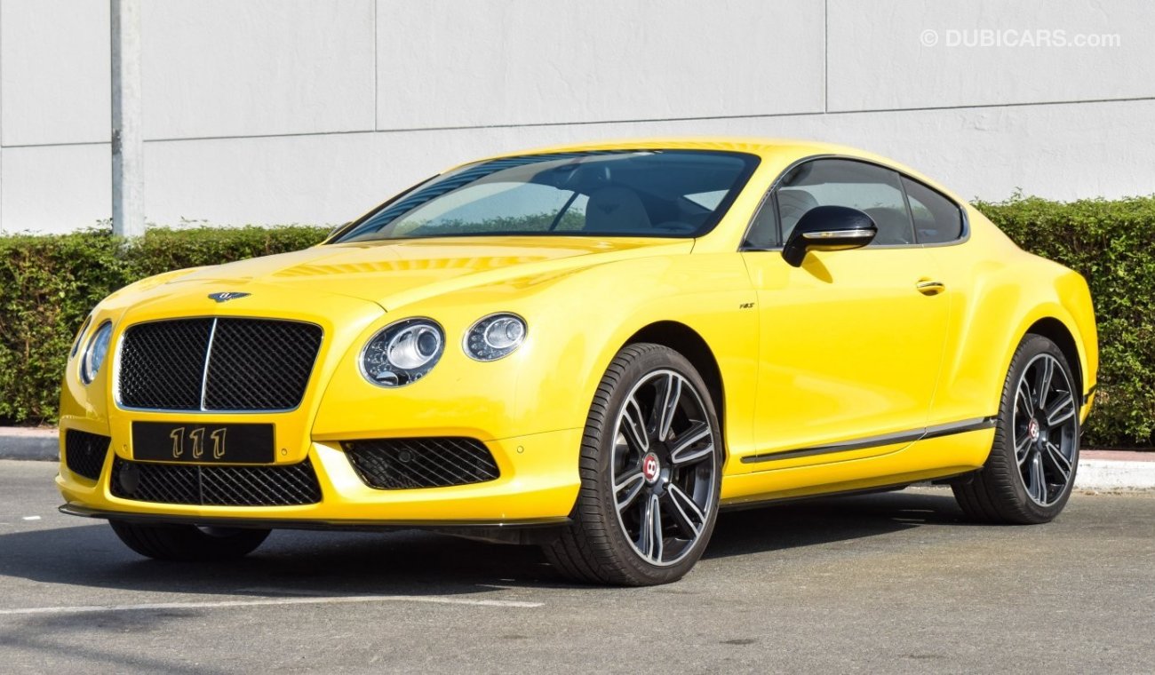 Bentley Continental GT V8S / GCC Specifications