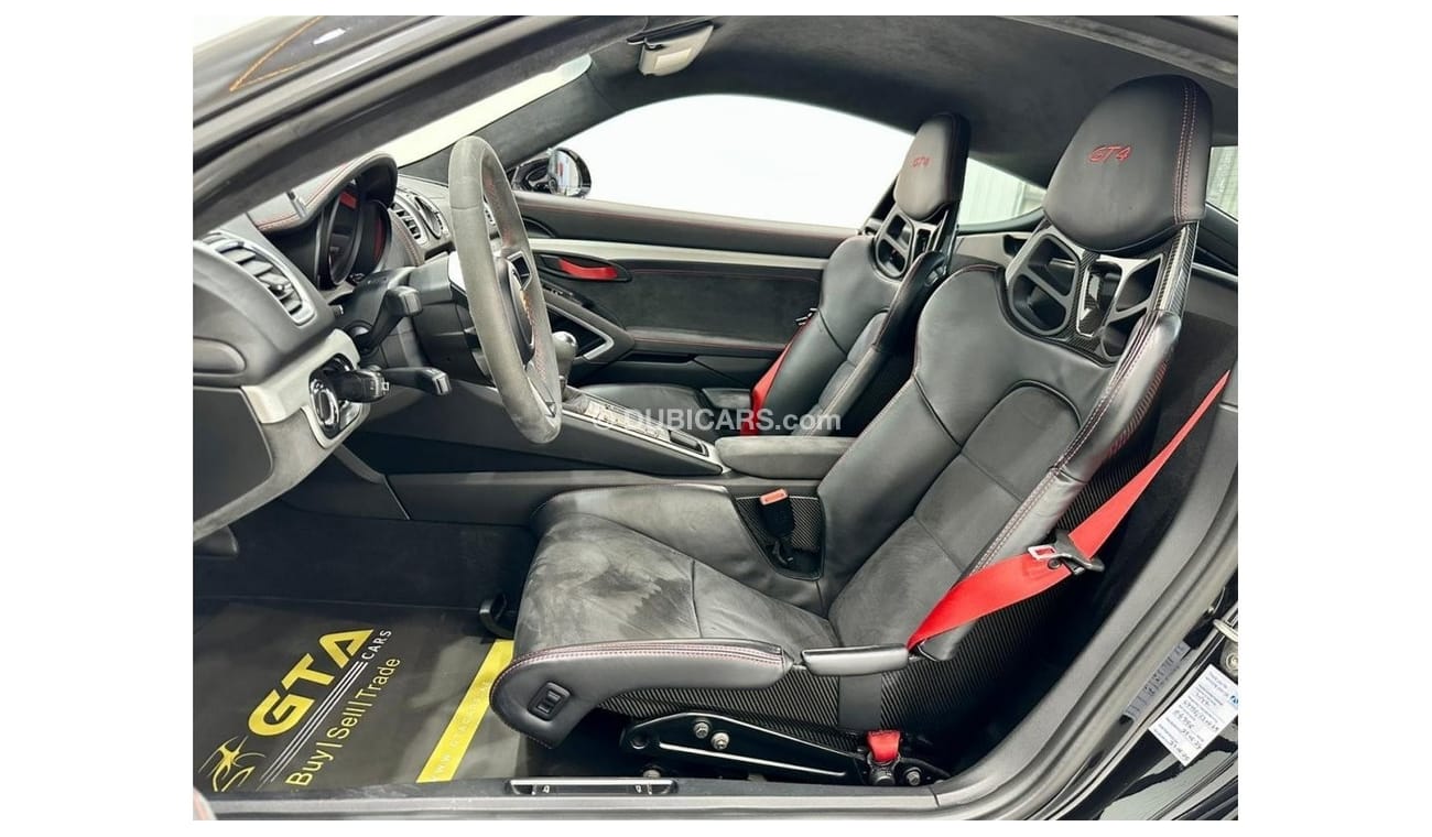 Porsche 718 Cayman 2016 Porsche Cayman GT4 Manual Transmission, Warranty, Full Porsche Service History, Low Kms, GCC