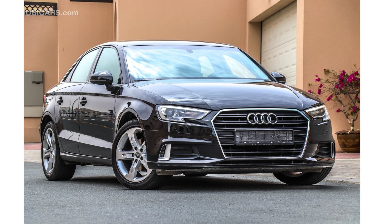 Audi A3 30 TFSI 2018 GCC under Agency Warranty with Zero Down-Payment.