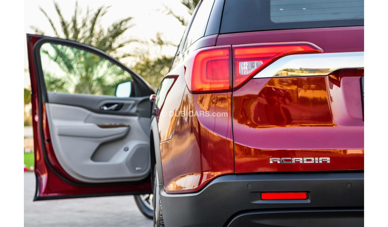 GMC Acadia Agency Warranty! Low Mileage! GCC - AED 1,705 per month - 0% Downpayment