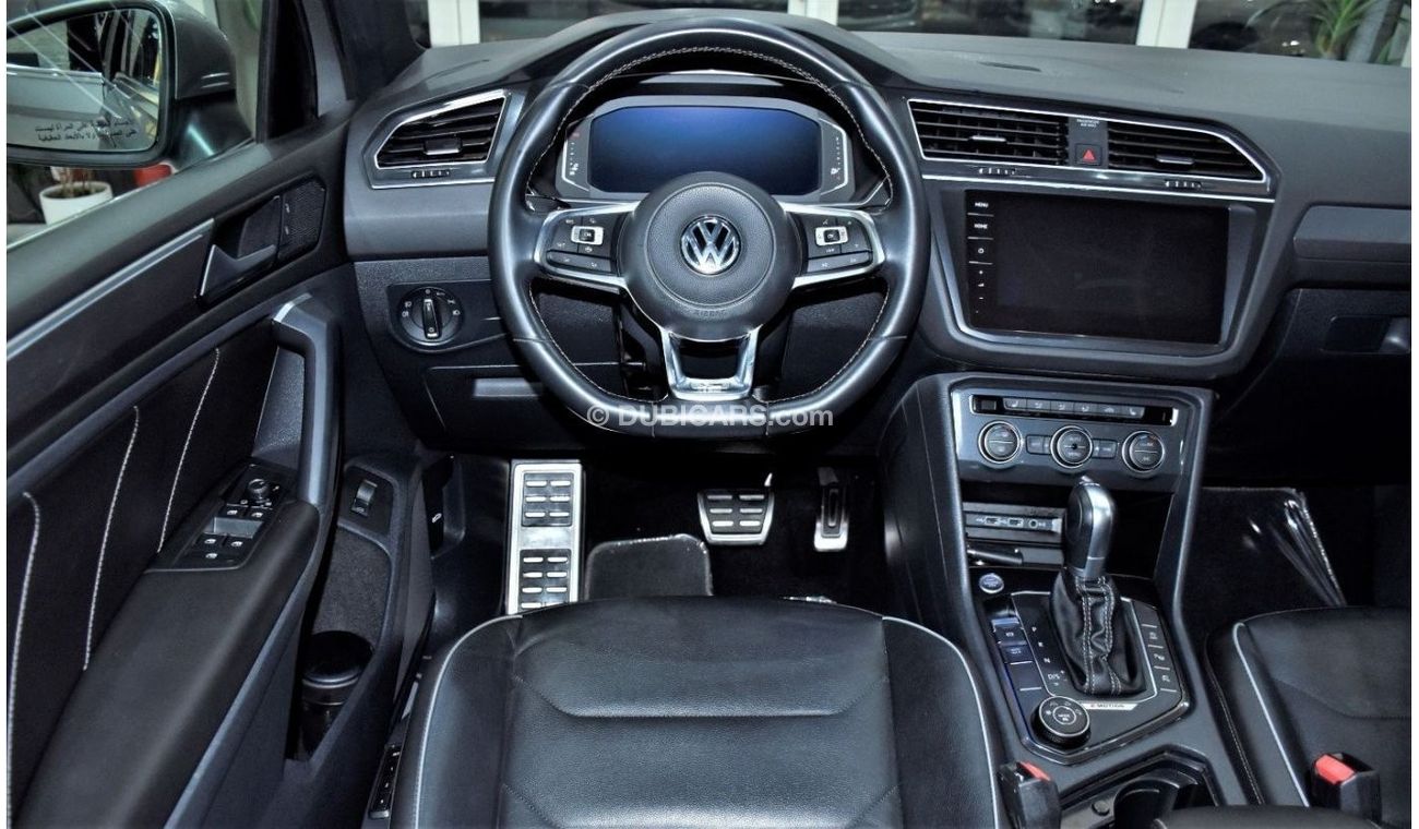 Volkswagen Tiguan EXCELLENT DEAL for our Volkswagen Tiguan R-Line 4Motion ( 2019 Model ) in Beige / Silver Color GCC S