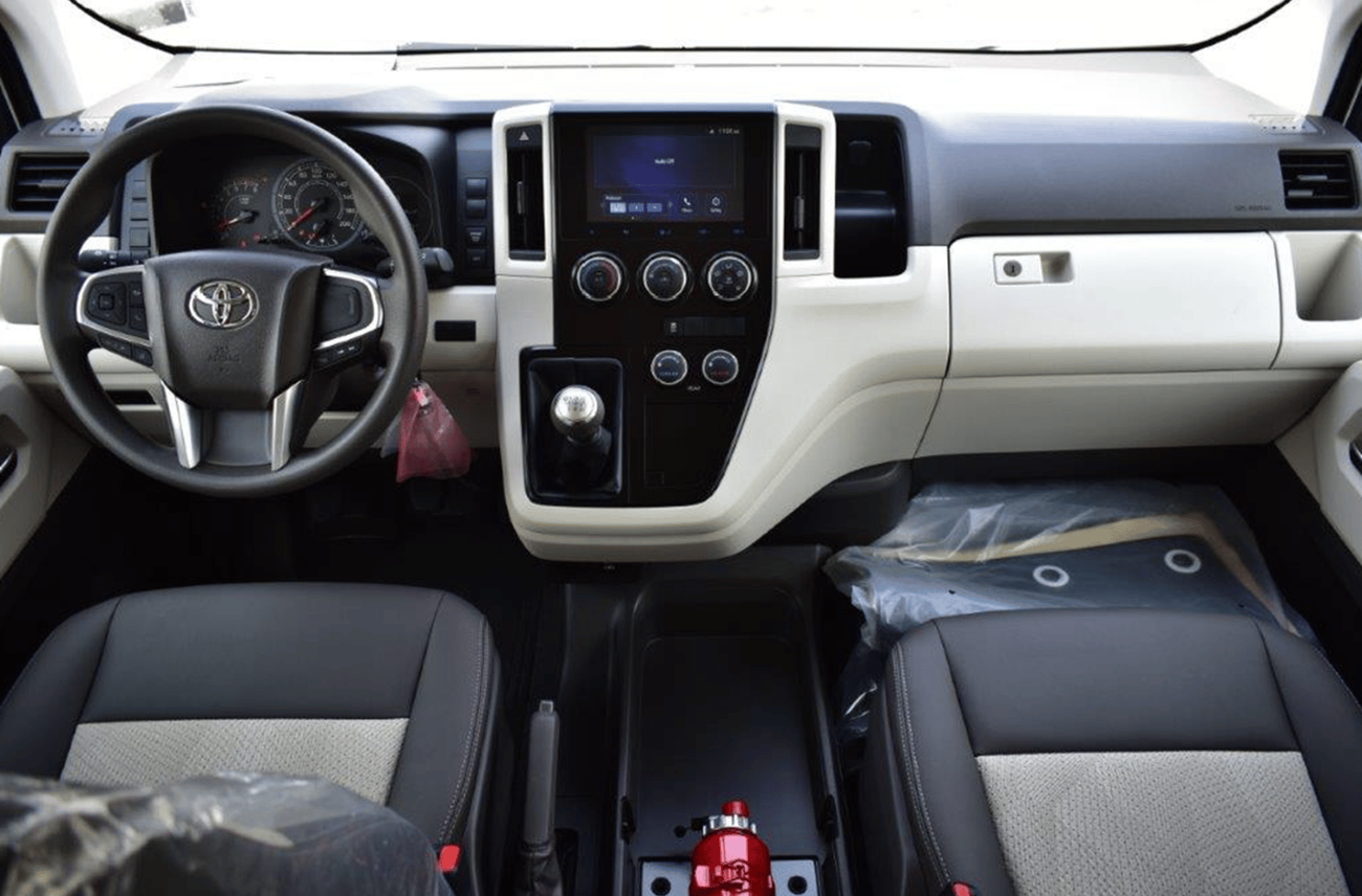 تويوتا هاياس ECT0119 - 2025 Toyota Hiace Hrf Pass Van GL - 3.5L Petrol Manual - White Bumper