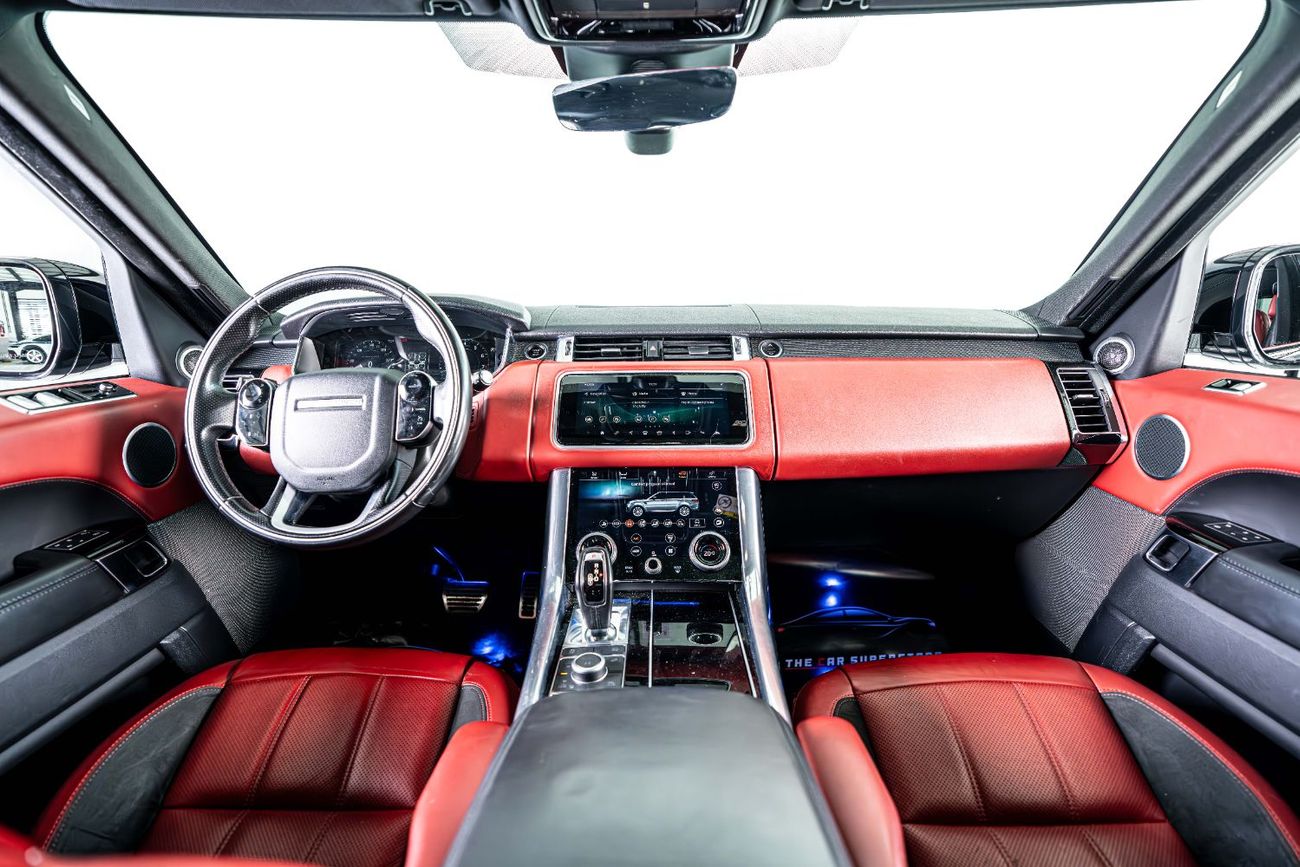 Land Rover Range Rover Sport GCC-22 Inch Rims-Black Contracting Roof-Red Interior
