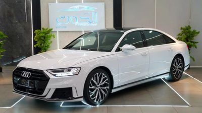 أودي A8 L 55 TFSI quattro 3.0L (335 HP) EXCLUSIVE A8L 55 TFSI V8 || VIP CONSOLE || TOP RANGE || GCC || ACCID