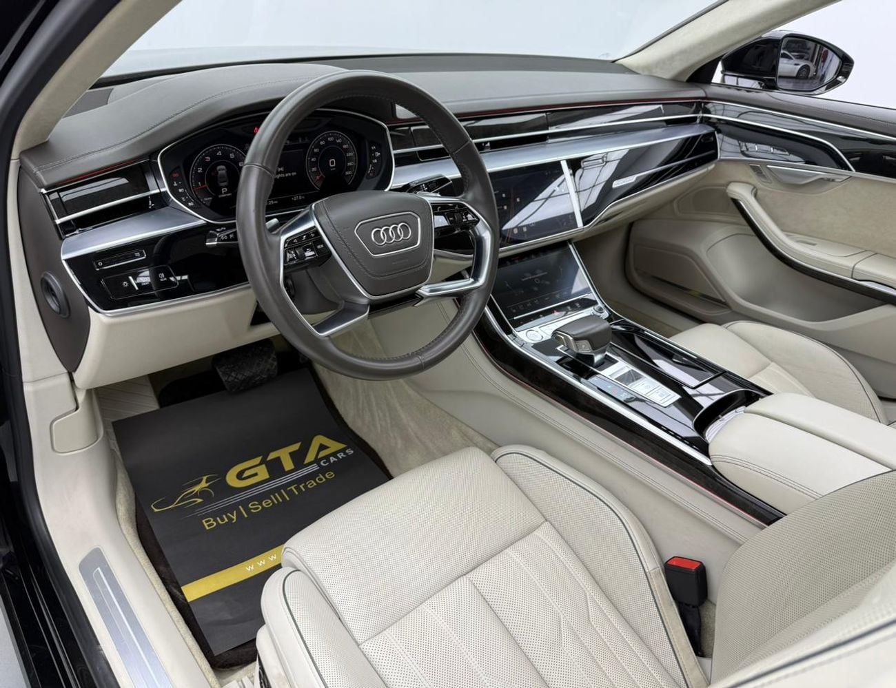 أودي A8 L 60 TFSI Quattro 4.0L (454 HP) 2019 Audi A8L 60 TFSI Quattro, Warranty, Full Audi Service History,