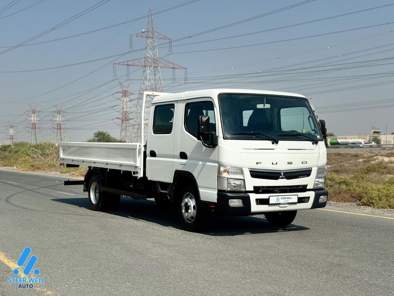 Mitsubishi Fuso Canter 3.0L RWD Dual Cab Diesel Cargo Truck Body | White