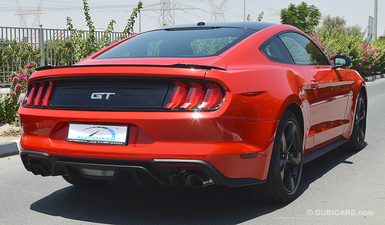 فورد موستانج 2019 GT Premium, 5.0 V8 GCC, Digital Cluster, 0km w/ 3Yrs or 100K km WTY + 60K km SERV from Al Tayer