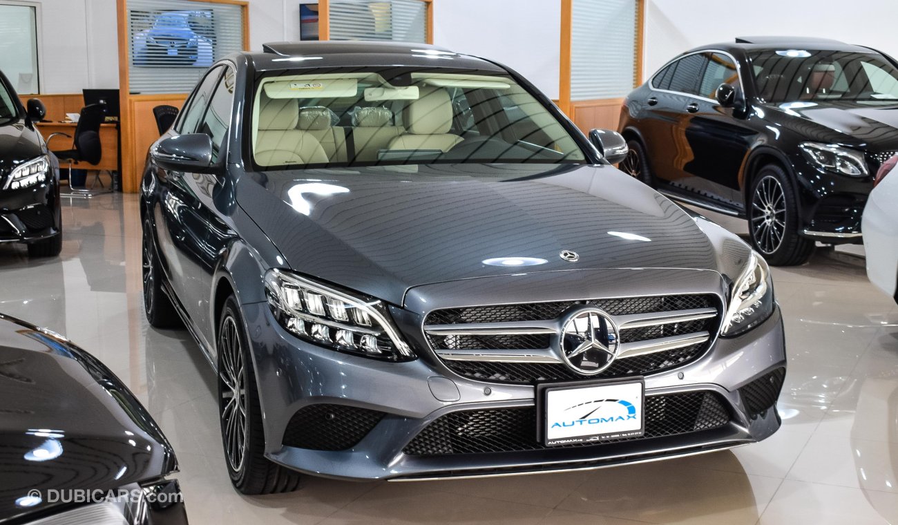 مرسيدس بنز C200 2019 AMG, Sedan, GCC, 0km with 2 Years Unlimited Mileage Warranty from Dealer (RAMADAN OFFER)