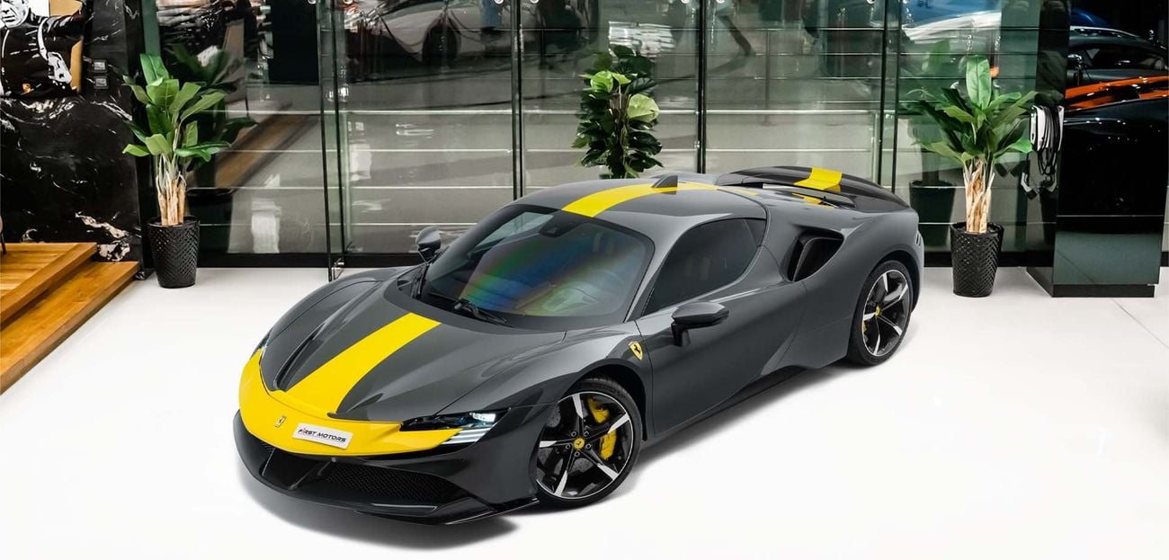 فيراري SF90 ستراديل 4.0L V8 Twin-Turbocharged Engine + eMotor