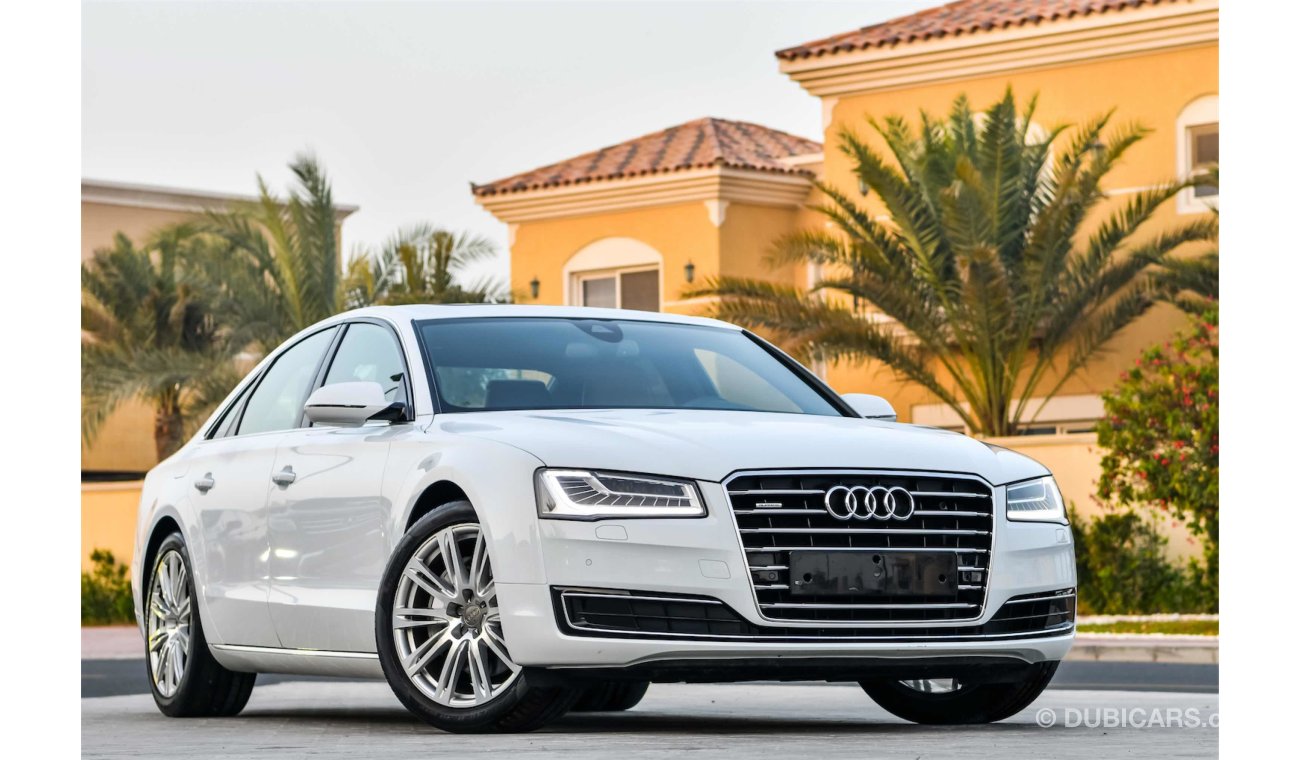 Audi A8 50TFSI Quattro -Under Warranty! Super Clean!  GCC - AED 2,472 per month - 0% Downpayment