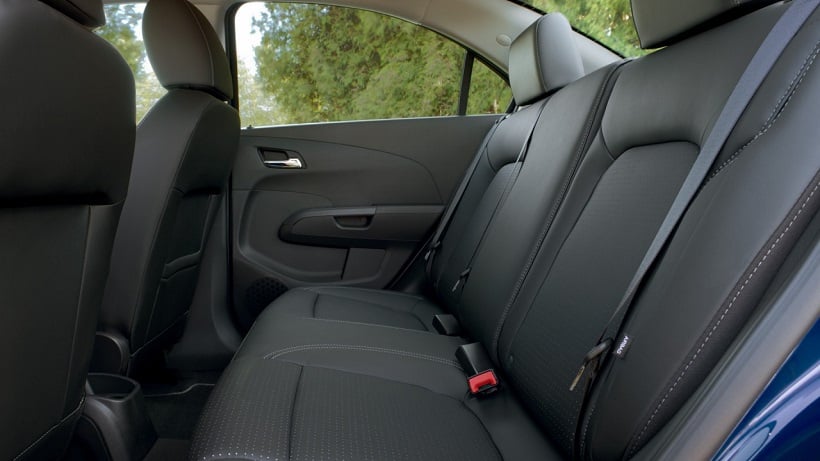Chevrolet Sonic interior - Rear Seats