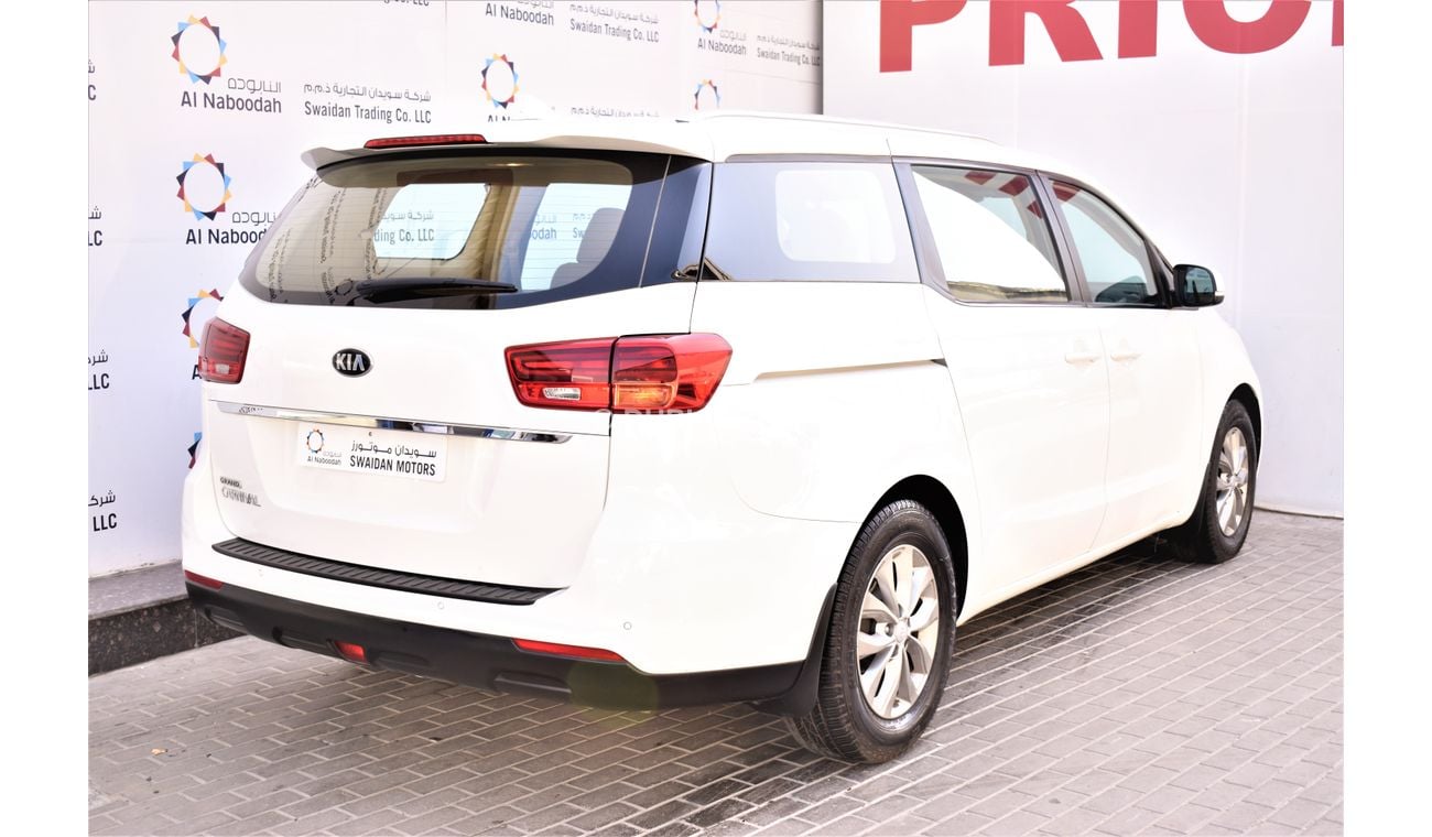 Kia Carnival AED 1762 PM | 3.3L LX V6 GCC WARRANTY