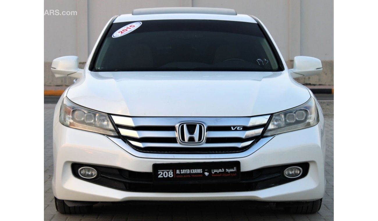 Honda Accord Honda accord 2015 GCC 6 cylinder full option without accidents, very clean from inside and outside