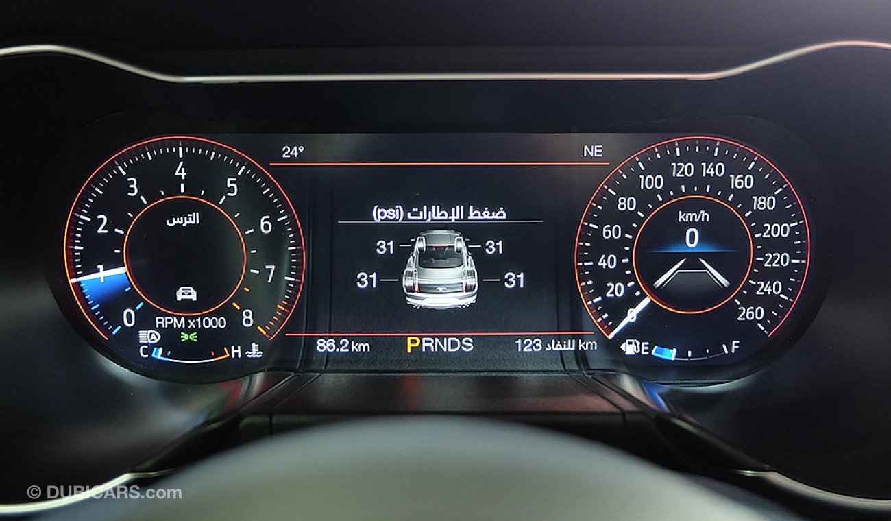 Ford Mustang GT Premium, 5.0 V8 GCC, 0km w/ 3Yrs or 100K km WRNTY + 60K km Service at Al Tayer # Digital Cluster