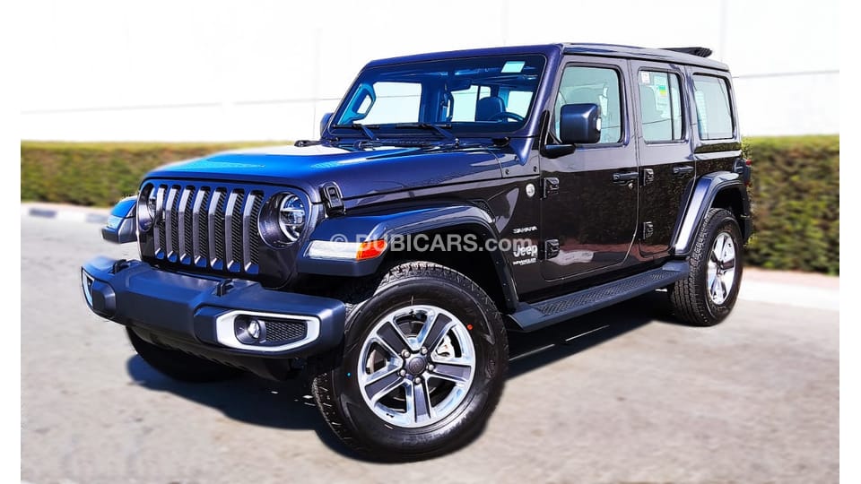Jeep Wrangler Sahara Sky One Touch Power Roof GCC Specs Under Warranty