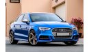 Audi S3 2018 GCC under Agency Warranty with Zero Down-Payment.