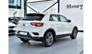 Volkswagen T ROC EXCELLENT DEAL for our Volkswagen T-ROC ( 2021 Model ) in White Color GCC Specs