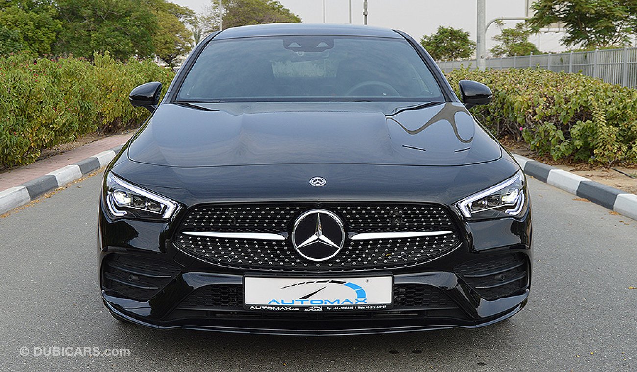 Mercedes-Benz CLA 200 AMG 2020, GCC, 0km, with 2 Years Unlimited Mileage Warranty + 60,000km Service at EMC