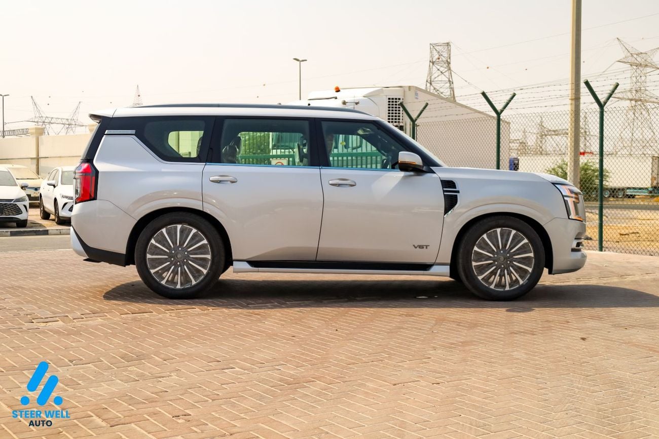 Nissan Patrol LE PLATINUM CITY 2026 GCC 3.5L Twin Turbo V6 | AWD | 9-Speed AT | 8 Seater | Height Contrl | Export Only