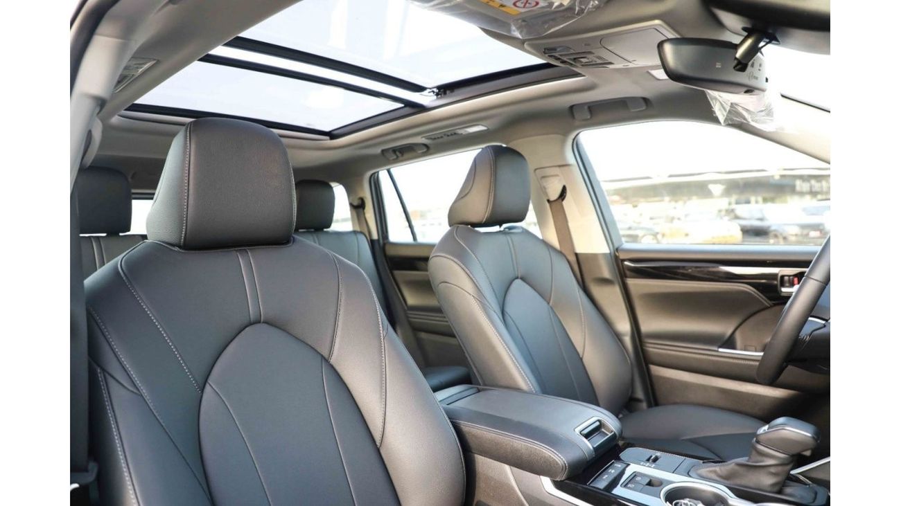 تويوتا هايلاندر تويوتا هايلاندر 2024 ديلوكس 4WD هايبرد - أبيض من الداخل أسود | للتصدير فقط