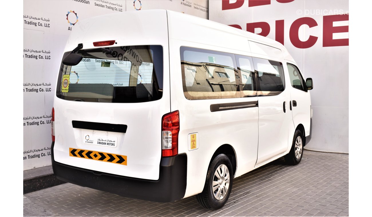 Nissan Urvan AED 1272 PM | 0% DP | 2.5L MT NV350 13-STR GCC WARRANTY