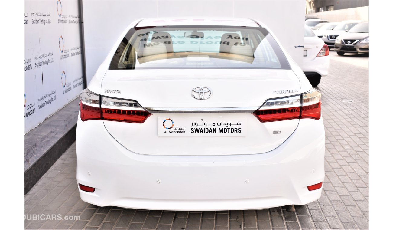 Toyota Corolla AED 1233 PM | 2.0L SE GCC WARRANTY
