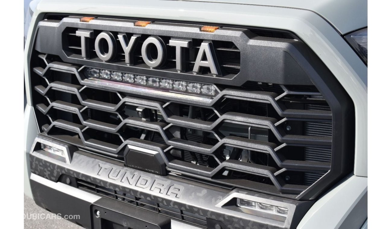 تويوتا تاندرا 2022 MODEL: TOYOTA TUNDRA TRD PRO HYBRID 3.5L (LUNAR ROCK COLOR)