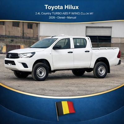 تويوتا هيلوكس Toyota Hilux 2.4L Country TURBO ABS P.WIND, C.LOCK MT