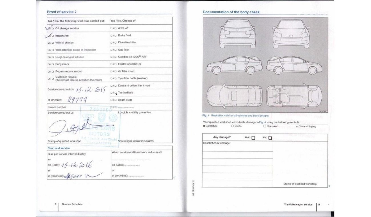 Volkswagen Jetta Trendline S Jetta 2.0L | GCC Specs | Full Service Records - Agency | Excellent Condition | Single Ow