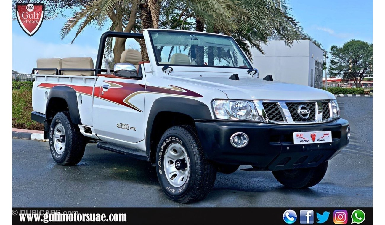 نيسان باترول بيك آب OPEN ROOF - 2017 - 1000KM - EXCELLENT CONDITION - AGENCY MAINTAINED