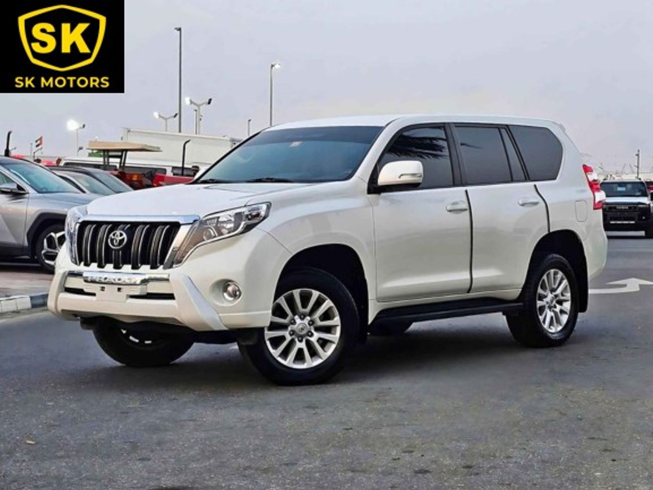 Toyota Prado GXR V6/ GCC/ LEATHER/ DVD+CAMERA/ ORG KMS/ ORG PAINT/ SPARE UP/ 1309 MONTHLY/ LOT# 96226
