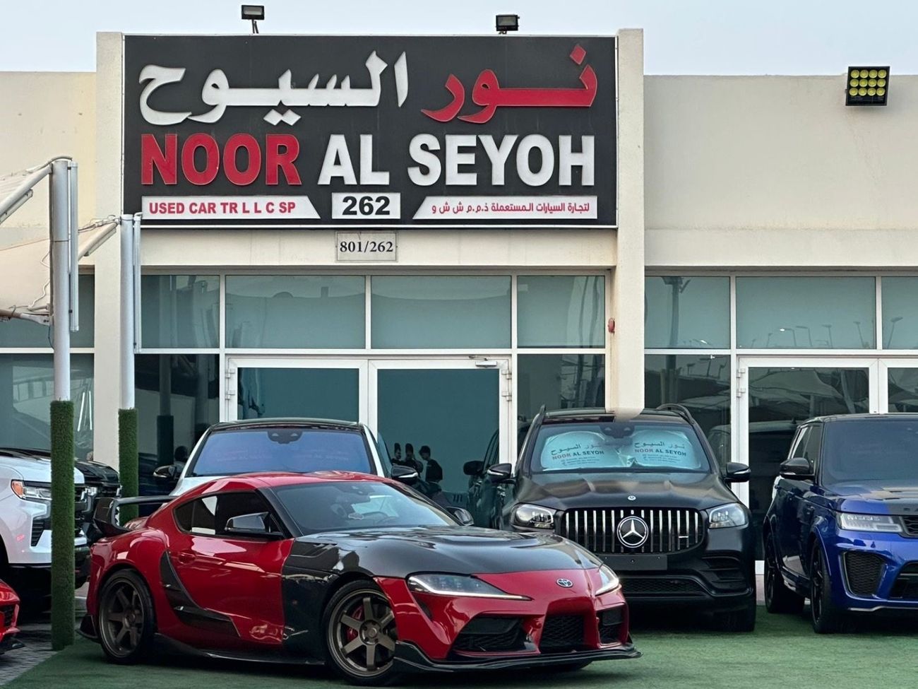 Toyota Supra GR RB 3.0L TOYOTA SUPRA GR GCC 2023 Service history Perfect Condition  full option Full Carbon fiber