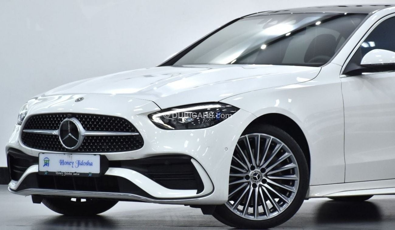 مرسيدس بنز C 300 EXCELLENT DEAL for our Mercedes Benz C300 ( 2022 Model ) in White Color Korean Specs