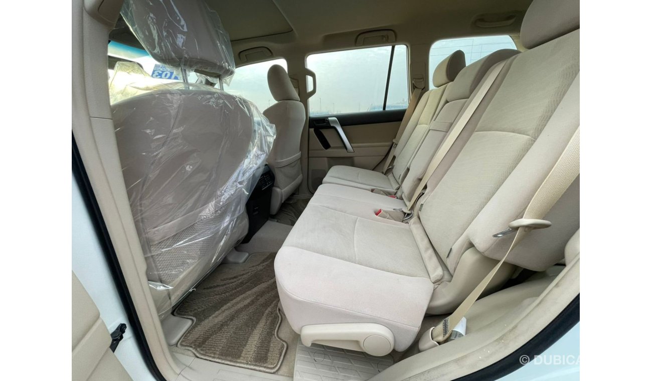 تويوتا برادو Toyota Prado VX 2.7L Petrol Spare Tyre Up Color White model 2021 For Export