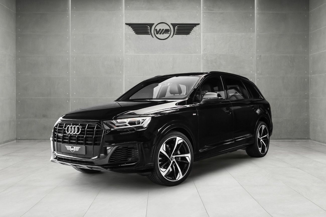 Audi Q7 55 TFSI | S-Line | 2021 | GCC Specs | Agency Warranty | Full Options