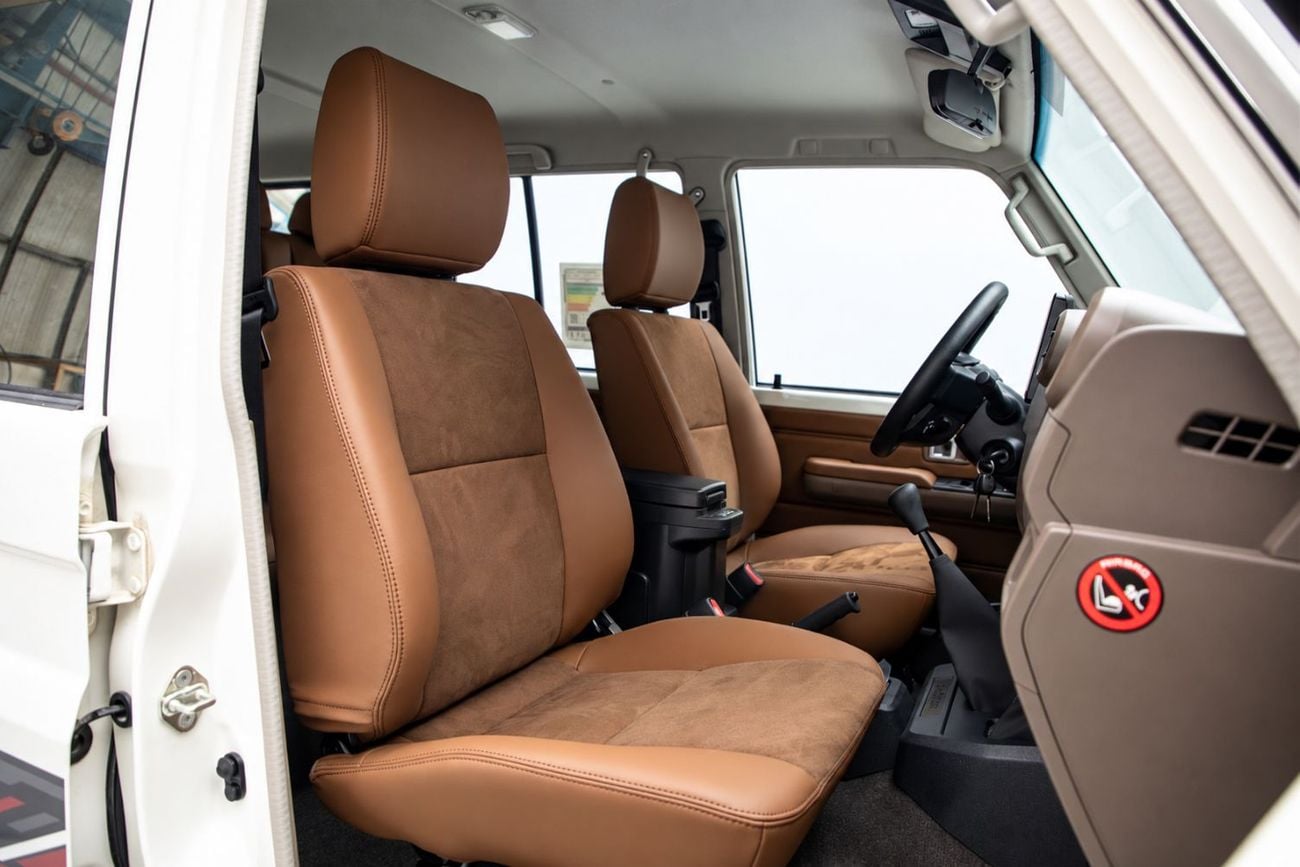 Toyota Land Cruiser 70 LC76 LX Hardtop 2.8L - White Inside Saddle Tan | Export Only