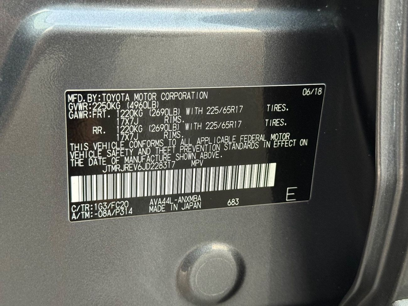 تويوتا راف ٤ 2018 TOYOTA RAV4 XLE HYBRID 4x4 FULL OPTIONS IMPORTED FROM USA