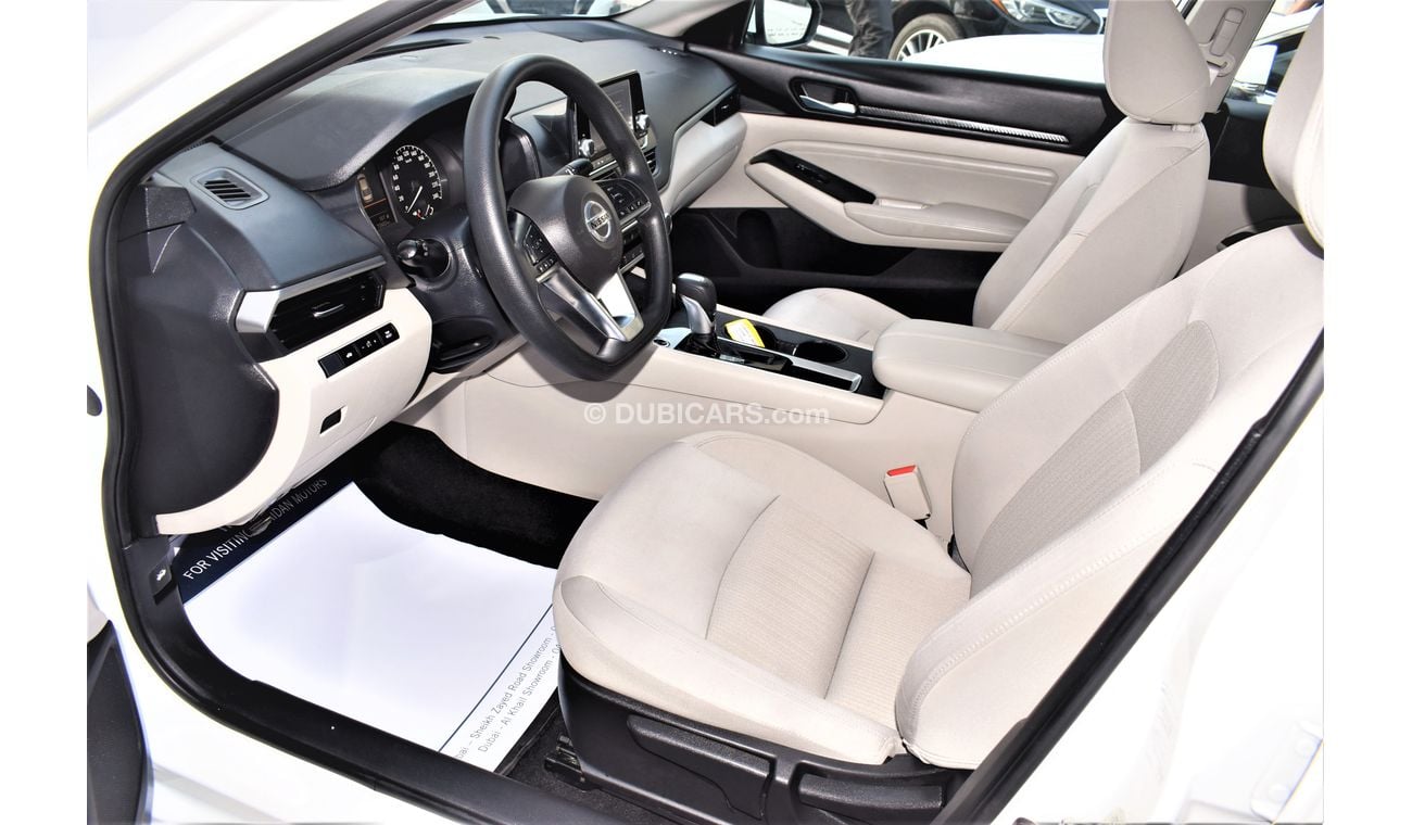 Nissan Altima AED 1089 PM 2.5L AT A/W GCC DEALER WARRANTY