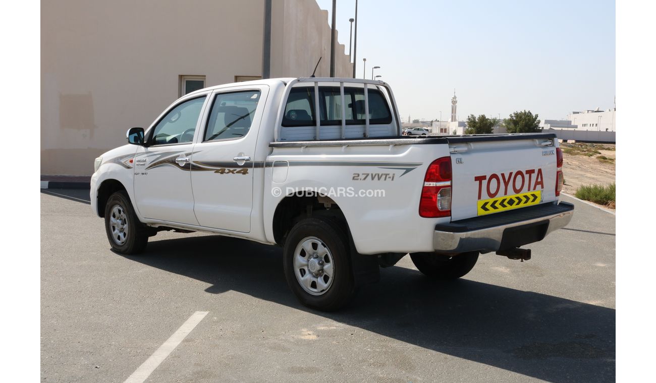تويوتا هيلوكس GL 4X4 DOUBLE CABIN AUTOMATIC GEAR 2.7VVTI PICKUP GCC SPECS