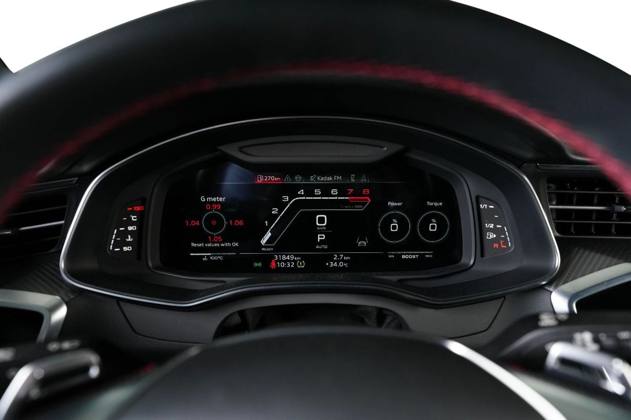 أودي RS7 Carbon Fiber Package-Audi Ceramic Braking System-Red Calipers-Premium Leather Interior