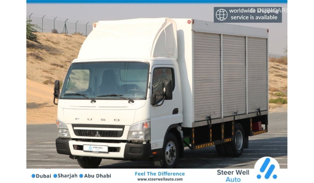 ميتسوبيشي كانتر 2017 | MITSUBISHI CANTER SHORT CHASSIS SHUTTER BOX - 3TON - WITH GCC SPECS AND EXCELLENT CONDITION